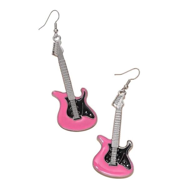 Guitar Earrings - Picture 1 of 2